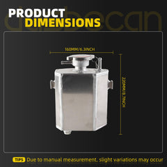 Aluminum Cooling Reservoir Tank Compatible with Can Am Maverick Fits Can‑Am Commander, Defender HD10, Maverick 1000R & Spyder RS Roadster for select model years
