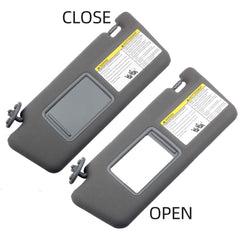 Left Driver & Right Passenger Side Sun Visor Compatible with Toyota Tacoma 2005-2012 2013 2014 2015 74320-04181-B1 74320-04180-B1 74320-04181-B1 74320-04180-B0 Gray Without Light