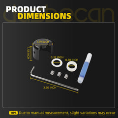 Intake Manifold Lever Arm Fix Kit Compatible with Audi 8U A3 B8 TT,Volkswagen Beetle CC EOS Golf Jetta Passat B6 Tiguan Repalce# 021071ECS01