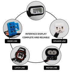 Rear Door Harness with Connectors Wiring Harness 2-Piece Compatible with Dodge Ram 1500 2500 3500 4500 5500 2004-2010 Replaces# 56051931AA 56051931AB 645-506