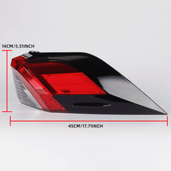 Right Passenger Side Outer Tail Light with Wire Harness Compatible with Toyota RAV4 2019 2020 2021 Replace 81550-0R090 TO2805148 Rear Brake Lamp (No bulb inside)