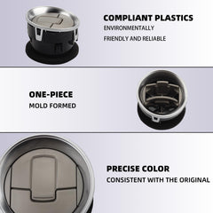 4pcs Silver Dashboard Air Conditioning AC Heater Vent Compatible with Ford F150 2009-2014 Replaces#CL3Z-19893-EA CL3Z19893EA