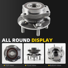 513413 Front Wheel Hub Bearing Assembly 5 Lugs Compatible for Subaru Forester 2014-2018, Impreza 2014-2019, XV Crosstrek 2014-2015 from 01/15/2014