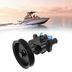 8M0137216 Raw Sea Water Impeller Pump with Pulley Installed Compatible with 2000 and Newer Mercury Mercruiser V6&V8 4.3L 5.0L 5.7L 6.2L, Replaces# 46-8M0118067, 46-862914T10, 46-862914T3