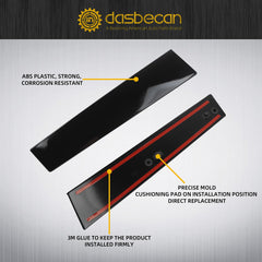 926-449 Pair B Pillar Door Outer Trim Molding Compatible with Ford Explorer 2011-2016, Replace# 926-448 BB5Z-7820555-BB, Gloss Black (2PCS)