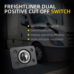 Dual Positive Cut Off Switch Compatible with 2018 Freightliner Cascadia Trucks Replace# A06-88420-001 A06-75115-001