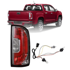 Right Tail Light Assembly Compatible with 2015-2022 GMC Canyon Rear Lamp Outer Passenger Side w/ Halogen Bulbs Rear Light Replaces# GM2801273 84916710