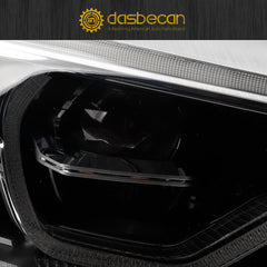 LED Headlamp w/LED DRL Compatible With BMW 5 Series G30 G31 M5 540i 530i 2017-2020 Headlight Assembly Right Passenger Side Black Housing Clear Lens Replaces# 63117214965 63117439197