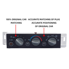 599-006 AC Heater Climate Control Panel Module HVAC w/Rear Window Defogger Switch Compatible with Chevy C1500 C2500 Suburban Tahoe 1996-2000 GMC Yukon XL SL SLE SLT 9378805 16231165