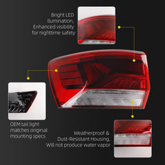 Dasbecan Tail Light For 2022 2023 2024 Volkswagen Taos Left Driver Side