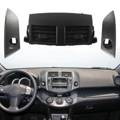 Dashboard Trim Kit Center A/C Vent Panel With Trim Strips Compatible with Toyota RAV4 2006-2012 Replaces#55663-42020 55670-0R010 55670-42060-B0 55670-0R010-B0 55413-42070-B0 55412-42060-B0
