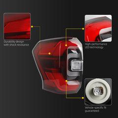 Tail Light Assembly Compatible with 2022 2023 2024 Ford Expedition Limited/Platinum LED Taillight Red Trim Rear Lamp Left Driver Side Replace NL1Z13405 NL1Z-13405-B