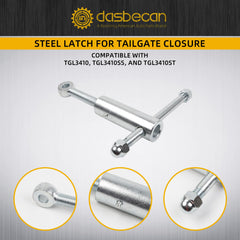 Tailgate Latch Assembly Compatible with TGL3410 TGL3410ST Dump Truck Accessories Replaces# TGL34SBR TGL3410HDW Steel Silver