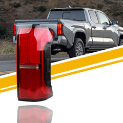 Tail Light LED (With Tailgate Switch) Compatible With 2024 2025 Toyota Tacoma Taillight Assembly Rear Lamp Right Passenger Side 81550-AK010