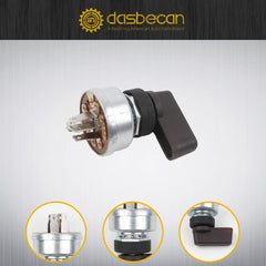 Ignition Switch 4 Position 5 Terminal with Handle Lever Compatible with Miller Welder 217680 & 207073 217680 207073 176606 207110