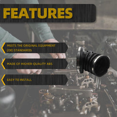 Intake Resonator Upper Hose Duct Tube Pipe Compatible with 2007-2018 Dodge Ram 2500 3500 4500 5500 6.7 Liter Cummins Diesel Models OE#53032944AL 53032944AC 53032944AD