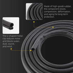 Dasbecan 15063155 2PCS Front Door Weather Stripping Seal