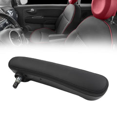 Front Passenger Side Seat Armrest Compatible with Fiat 500 2016 2017 2018 2019 Black Right Adjustable Arm Rest Replace# 6BU68JXWAA