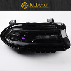 Right Passenger Side Halogen Model Headlight Assembly with LED DRL & Turn Signal Light Compatible With Dodge Charger 2015 2016 2017 2018 Replaces# 68214398AB 68214398AD