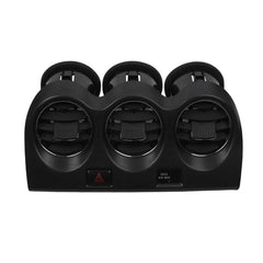 Center Dash A/C Air Vent AC Panel Trim Compatible with Altima 2007-2012 Console Dashboard Outlet Kit Replaces# E771-5111E100 68750-JA00A with Emergency Switch and Pass Air Bag Sensor