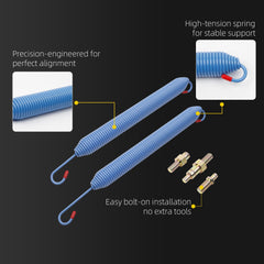 Hood Spring Cable Kit Compatible with 1987-2006 Peterbilt 357 377 379 Replaces 13-03761 13-03663 L92-6000-0718 13-04638 13-03662