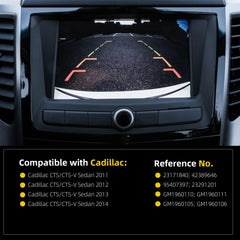 Car Park Assist Camera Rear View Camera Compatible with 2011-2014 Cadillac CTS/CTS-V Sedan Replace# 23171840 42389646 95407397