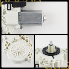 Front Right Passenger Side Power Window Lift Motor Compatible with Ford Expedition 2008-2017 Lincoln Navigator 2007-2017 Sport Utility Replaces 7L7Z7823394A AL7Z7823394A 8Pins Connector