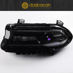 Left Driver Side Halogen Model Headlight Assembly with LED DRL & Turn Signal Light Compatible With Dodge Charger 2015 2016 2017 2018 Replaces# 68214399AB 68214399AC