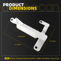 Dasbecan Front Right Lower Bumper Deflector Compatible with Chevrolet C8 Corvette 2020-2025 Replace# 85580654