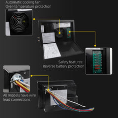 WF-8735-AD 30 Amp RV Power Converter Auto-Detect 35A DC Power Center Smart Battery Charger Compatible with RV Camper Trailer Caravan