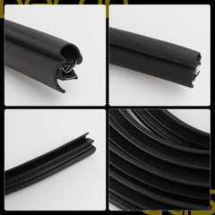 Front Door Seal Left/Right Side Quad Cab Compatible with Dodge Ram 1500 2002-2008, Ram 2500 3500 2003-2009, Door Weatherstrip Seal Front Door Opening Replaces# 55277294AA