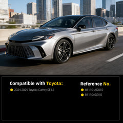 Headlight Assembly Compatible With Toyota Camry SE LE 2024 2025 Right Passenger Side Replace#81110AQ010 81110-AQ010