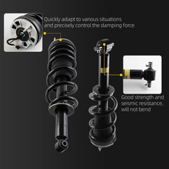 4PCS Front & Rear Struts Shock Assembly Absorber Magnetic w/Electronic Suspension Compatible With 2021-2024 Cadillac Escalade Chevy Suburban Tahoe GMC Yukon XL Replace# 85640957 84828335