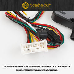 56291 4-Pin Trailer Wiring Harness Compatible with 2016-2023 Honda Pilot, 2019-2023 Honda Passport T-Connector Towing Hitch Wiring Replacess#118760