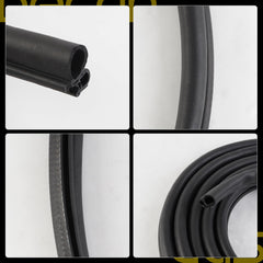 15063155 1PCS Front Door Weather Stripping Seal Compatible with 1999-2006 Chevy Silverado Suburban Avalanche, GMC Sierra Yukon, Cadillac Escalade, Replace#15244250