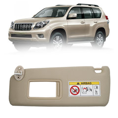 Beige Left Driver Side Sun Visor Compatible with 2010-2023 Lexus GX460 2009-2023 Toyota Land Cruiser Prado KDJ155 /KDJ150 Replace# 74320-0G030-A0