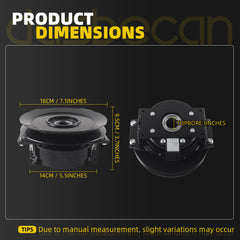 Dasbecan Electric PTO Clutch Compatible with Ariens Apex 48 52 60 & Gravely ZT HD44 HD48 HD52 HD60 Pro-Turn Z48 Z52 Z60, Replace 59118500 05118900 53797600 Ogura 53797600, Clutch OEM Direct Fit