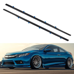2Pcs Weatherstrip Window Seal Car Window Moulding Trim Compatible with 2012-2015 Honda Civic Coupe 2D Replace 72410-TS8-A01 72450-TS8-A01