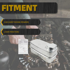 Twin Inlet Exhaust Muffler Compatible With MTD Cub Cadet LT-1018 LT-1022 LT-1024 RZT50 RZT54 RZT42 RZT50KH Replace# 751-0616B 951-0616B