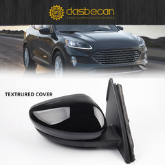 Right Passenger Side Door Mirror Assembly Compatible with Ford Escape 2020 2021 2022 2023 Power Glass Heated with Blind Spot Dectection Black 7Pins Replaces LJ6Z-17682-DA