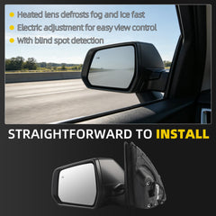 Dasbecan Side Rear View Mirror Compatible with Chevy Traverse LT 2022-2023