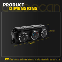 55111290AE A/C Control Module Switch Compatible with 2011-2012 Dodge Ram 1500 2500 3500 4500 5500 Replaces# P55111290 P55111290AD