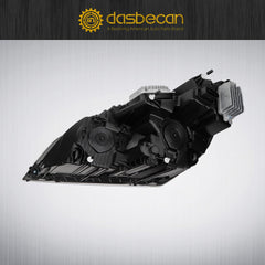 Full LED Headlight Compatible With Freightliner Cascadia Trucks 2018-2022 Headlamp assembly w/Bulbs Black Housing Right Passenger Side Replaces#A6601405003