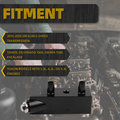 Automatic Transmission Fluid Thermal Bypass Valve Compatible With 2014-2018 GM Tahoe Silverado Sierra 1500 Escalade Yukon 6L80 5.3L 6.2L 4.3L Replace# 125068000
