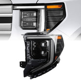 85604121 Driver Side LED Headlights Assembly w/bulbs Compatible With 2022 2023 2024 GMC Sierra 1500 LED Headlamp Turn Signal