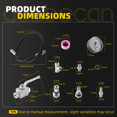 High Pressure Oil System IPR Air Test Tool Special KIT