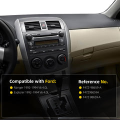 Air Intake Hose F47Z-9B659-A Compatible with Ford Ranger Explorer 1992 1993 1994 V6 4.0L, Air Intake Tube Pipe Duct Hose With Clip Replaces# F47Z9B659A