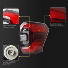 Tail Light Assembly Compatible with 2022 2023 2024 Ford Expedition Limited/Platinum LED Taillight Red Trim Rear Lamp Right Passenger Side Replace NL1Z13404 NL1Z-13404-B