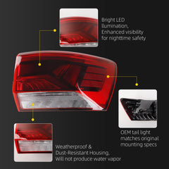Dasbecan Tail Light For 2022 2023 2024 Volkswagen Taos Right Passenger Side