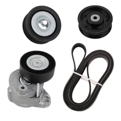 Engine Belt Drive Tensioner Pulley Kit Compatible with Mercedes-Benz C230 C280 C300 C350 CLK350 E350 GL450 ML350 ML550 S550 SLK350 2005-2011 2722021419 2722000270 2722021019 6pk2404
